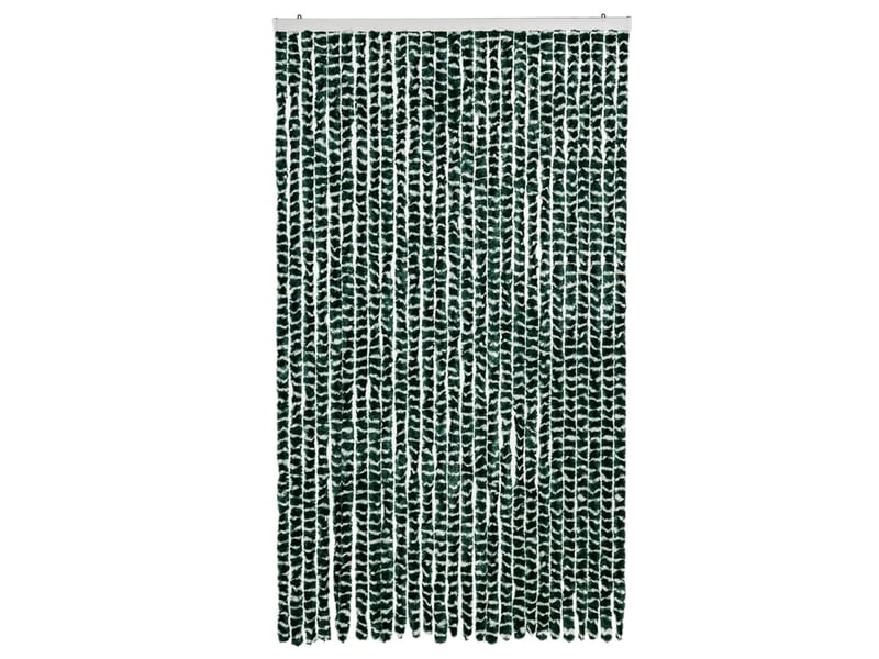  Rideau anti-mouches, moustiquaire vert et blanc 118x220 cm chenille cf43586  - Conforama C