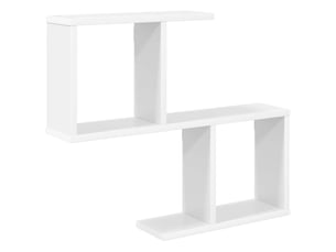 Étagère murale, étagère suspendue blanc 60 x 12 x 50,5 cm bois d'ingénierie cf42040