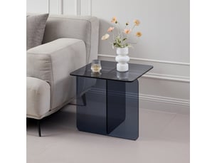 Table basse carré(e) coloris gris WISHDOR - 45 cmx45 cm