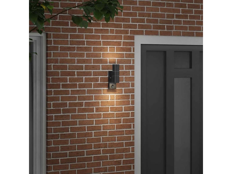 Applique murale extérieure noir 7x10x22 cm shl6536  - Conforama C
