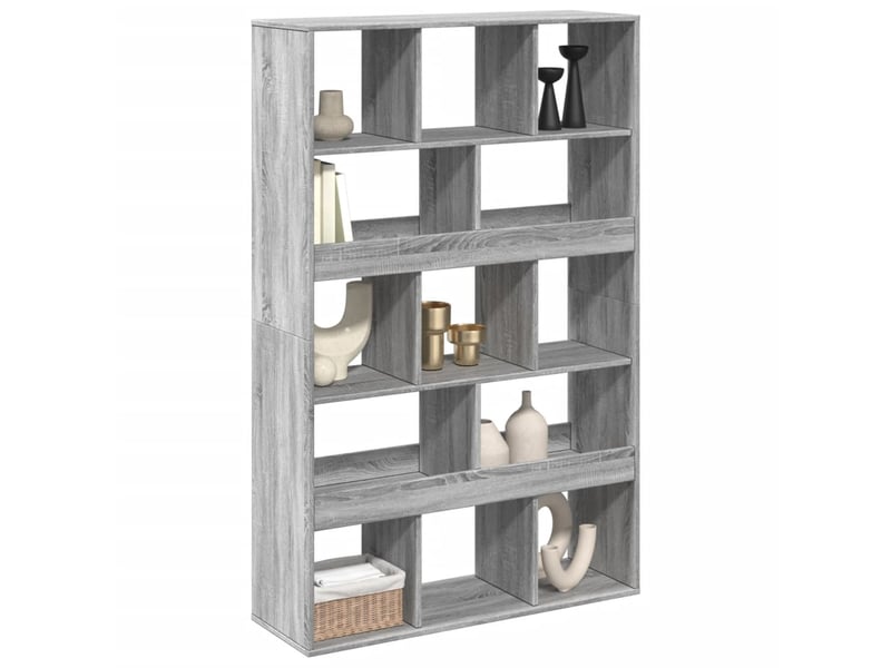  Cloison bibliothèque, meuble de rangement sonoma gris bois d'ingénierie shl3931  - Conforama C