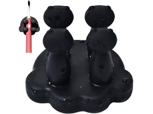 4 pièces crochets en silicone pour porte murale clip de câble adhésif 3d pour clé auto-adhésif étanche pour câble organisateur de clés, noir