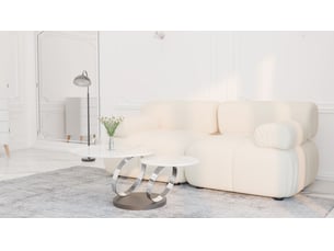 Canapé modulable 2 places FARO – tissu beige – 188 cm