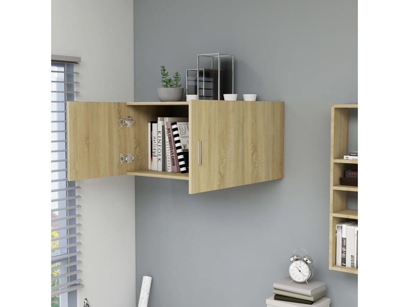 Armoire murale chêne sonoma 80x39x40 cm bois d'ingénierie - Conforama C