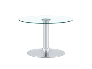 Table basse rond(e) coloris argenté ULEVR  - 70 cmx70 cm