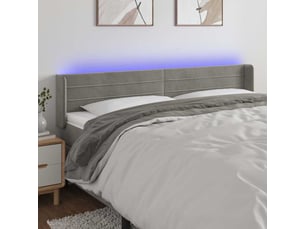 Tete de lit A poser largeur 183 cm <strong></strong> <strong></strong> argenté