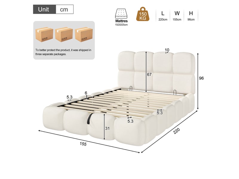 Table basse ovale 120 x60 x 51,5 cm avec rangement, set avec poufs rembourrés, 2 portes coulissantes frontales, design moderne, mdf et métal, noyer BUYDEEMEUS - Conforama C