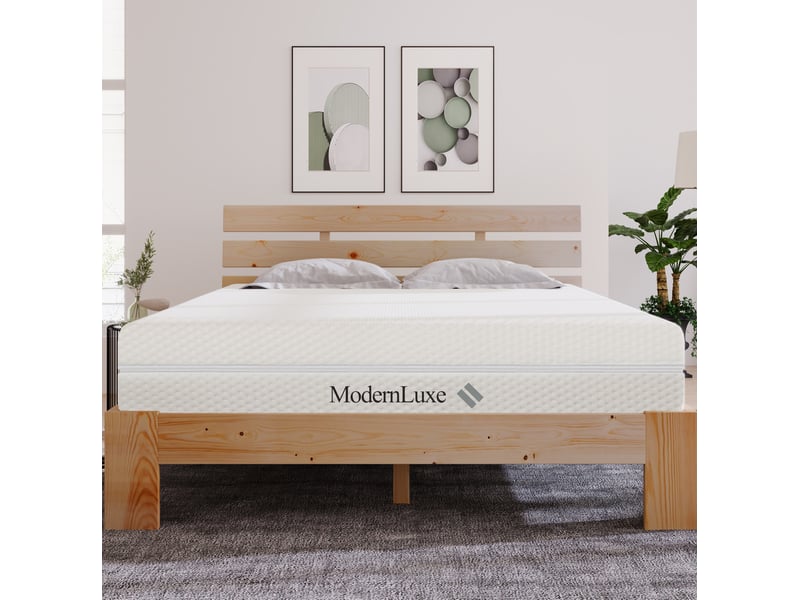  Matelas 140x200 cm, 7 zones, h2 et h3, blanc  - Conforama D