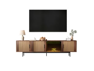 Meuble tv coloris marron 200 cm <strong>PEXCHO</strong>  <strong></strong>