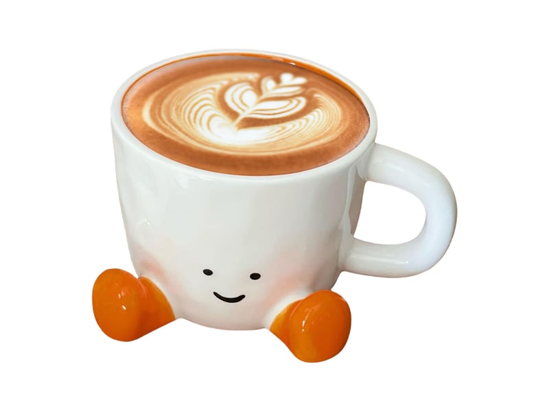  Mug en céramique, orange, 300 à 400 ml, environ 9,7 cm  - Conforama A