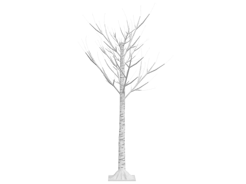  Sapin de noël, arbre de noël 128 led blanc chaud saule 1,2 m int et ext  - Conforama D