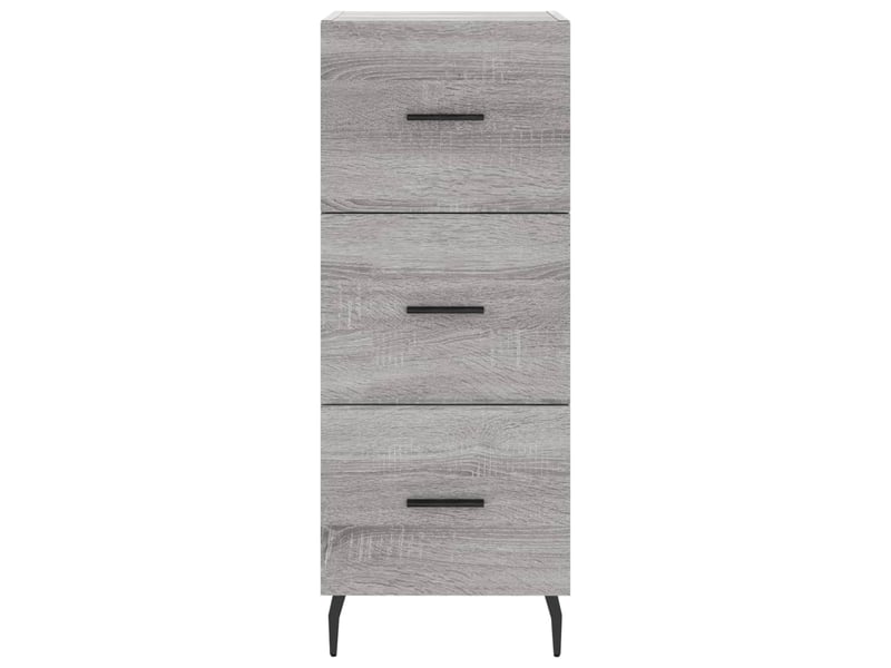  Buffet haut - bahut - meuble de rangement sonoma gris 34,5x34x180 cm bois d'ingénierie  - Conforama E