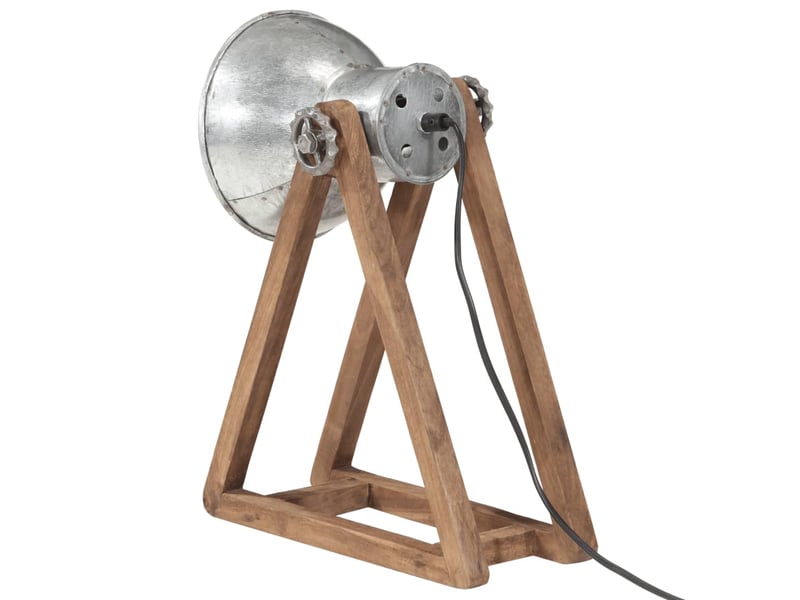  Lampe de bureau 25 w argent vintage 30x17x40 cm e27  - Conforama E