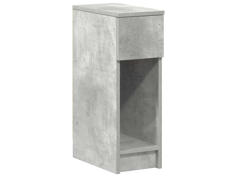  Table de chevet - cabinet de chevet - table de nuit avec tiroir gris béton 20x36x60 cm  - Conforama A