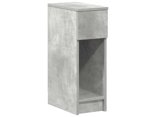 Table de chevet - cabinet de chevet - table de nuit avec tiroir gris béton 20x36x60 cm