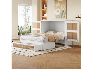 Lit 2 places 140x200 cm MODENVIE coloris blanc