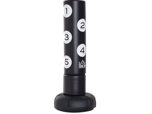 Sac de frappe sur pied 70 x 70 x 176 cm noir en hdpe, base à remplir pour boxe et coups de pied