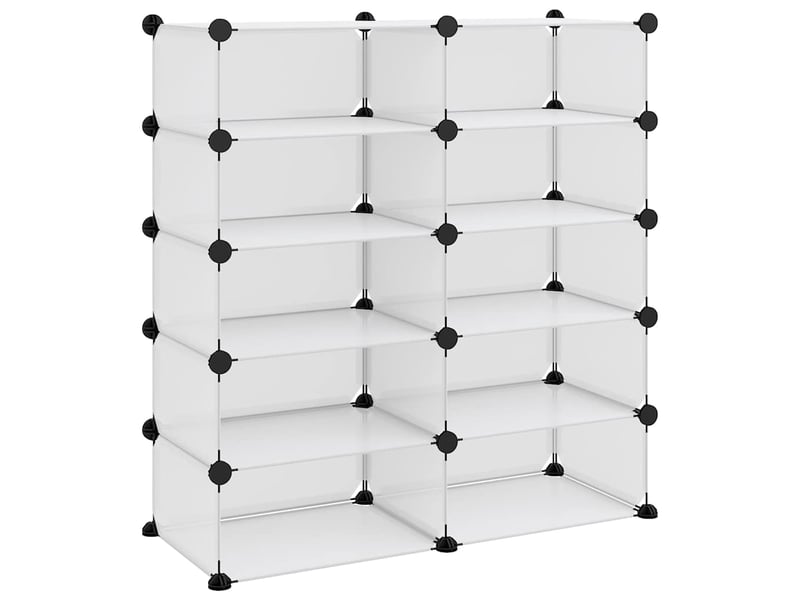  Meuble à chaussures, étagère à chaussures transparent 84x32x88,5 cm pp  - Conforama A