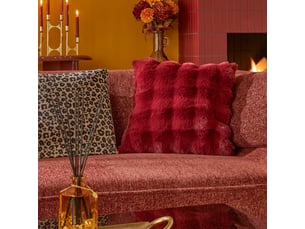 Coussin zephy carré 45x45cm rouge