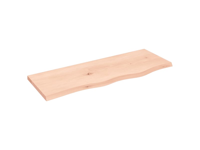 Comptoir de salle de bain, plan de travail 80x30x2 cm bois massif non traité cf65761 - Conforama A