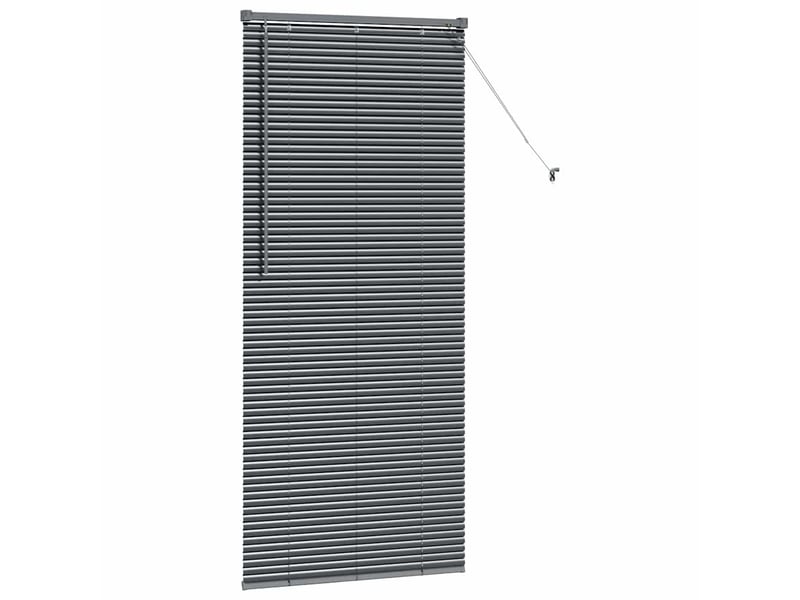 Store vénitien, store de fenêtre gris foncé 175 x 70 cm 25 mm aluminium cf47905 - Conforama E