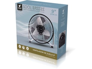 Ventilateur de sol thulos kool breeze 9 pouces noir 35 w 3 vitesses