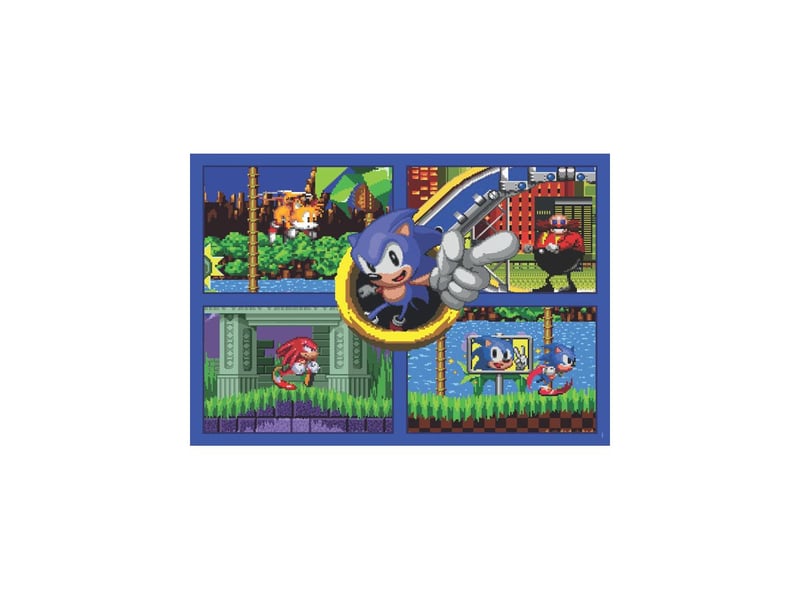  Puzzle cube 500 pieces sonic 49 x 36 cm boite fermee CLE8005125358083 - Conforama B