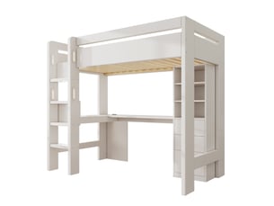 Lit mezzanine 90x200 cm    coloris blanc