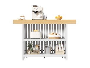 Bar coloris blanc <strong>HAVRYA</strong> <strong></strong> - 160 cm