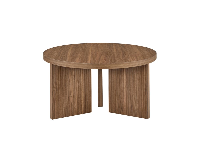  Table basse ronde élégante 80 cm, table d’appoint compacte pour salon, 1 pièce  - Conforama A