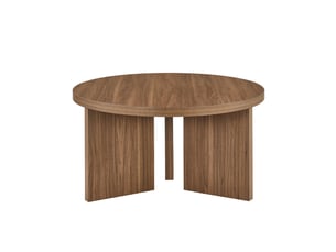 Table basse ronde élégante 80 cm, table d’appoint compacte pour salon, 1 pièce
