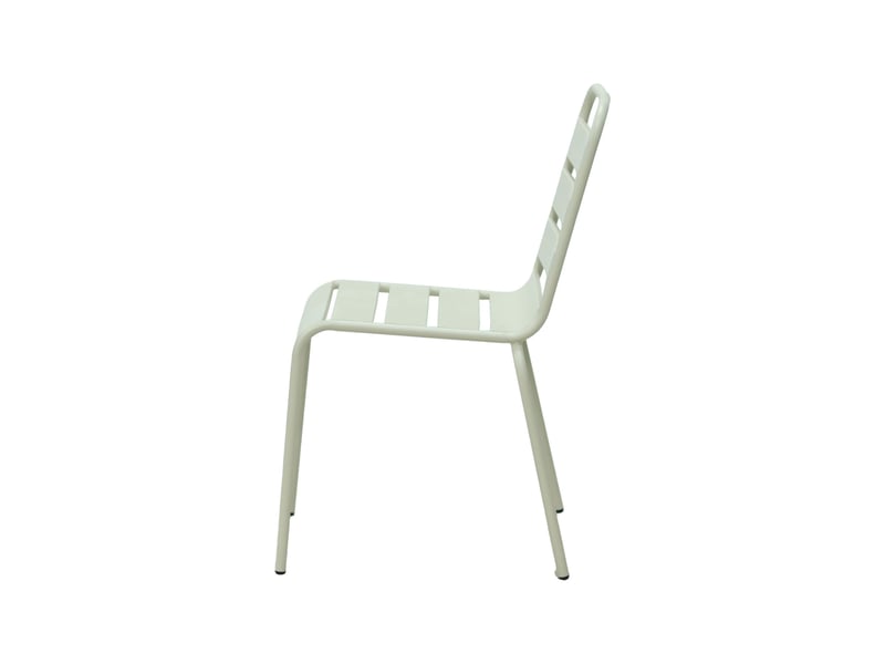  Lot de 2 chaises de jardin en métal beige - baca  - Conforama C