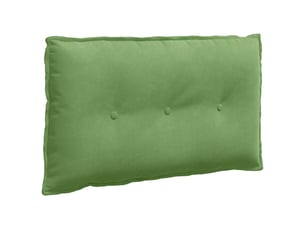 Coussin de dos, coussin de dossier vert clair 80 x 50 cm tissu en velours côtelé cf55071