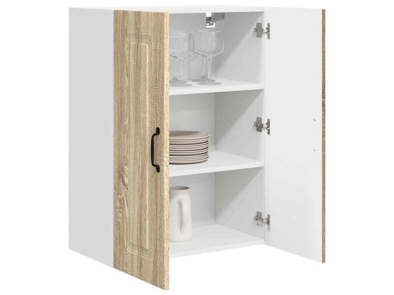  Meuble mural de cuisine | armoire de cuisine chêne sonoma 60x31x80cm shl2344  - Conforama C