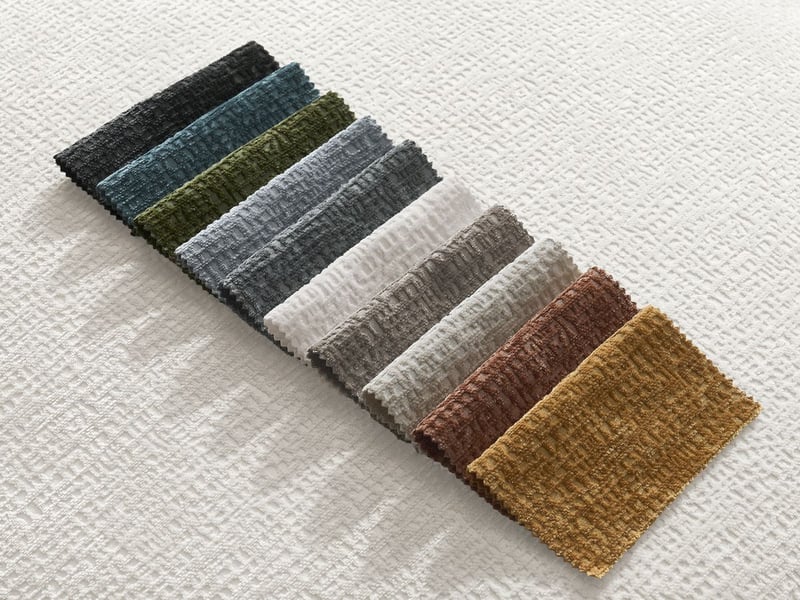 Bobochic canapé droit fixe 3 places leopold tissu texturé avec pouf blanc  accoudoir gauche LEOPOLD - Conforama D