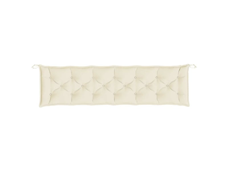  Coussin de banc de jardin, coussin d'assise blanc crème 200x50x7 cm tissu oxford cf52665  - Conforama D