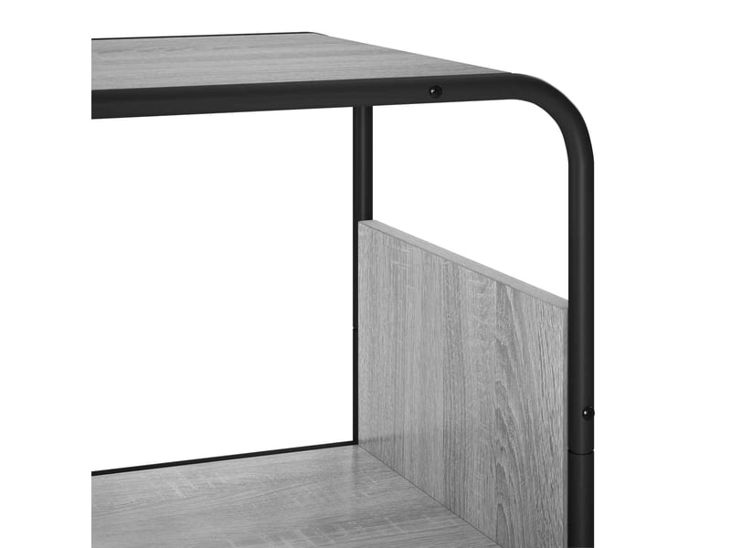  Buffet haut, buffet de rangement sonoma gris 80x37,5x144 cm bois d'ingénierie  - Conforama E