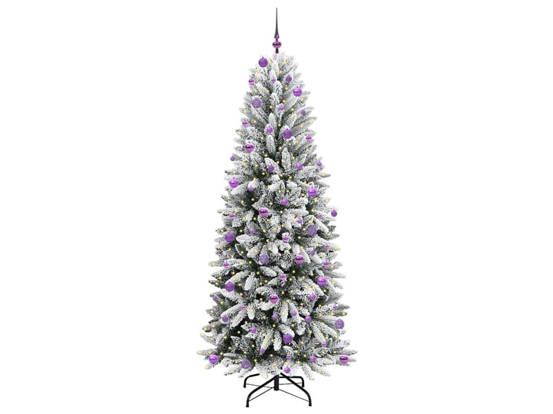 Sapin de noël artificiel, arbre de noël blanc 240 cm shl6561 - Conforama C