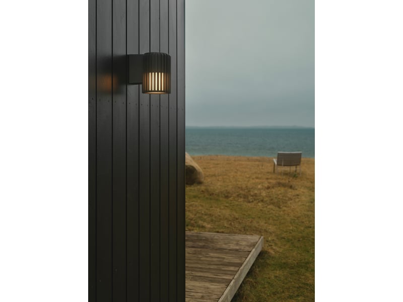  Applique murale extérieur adapté aux zones côtières, aludra simple en aluminium anthracite, ip54, nordlux 2118011250 - Conforama C