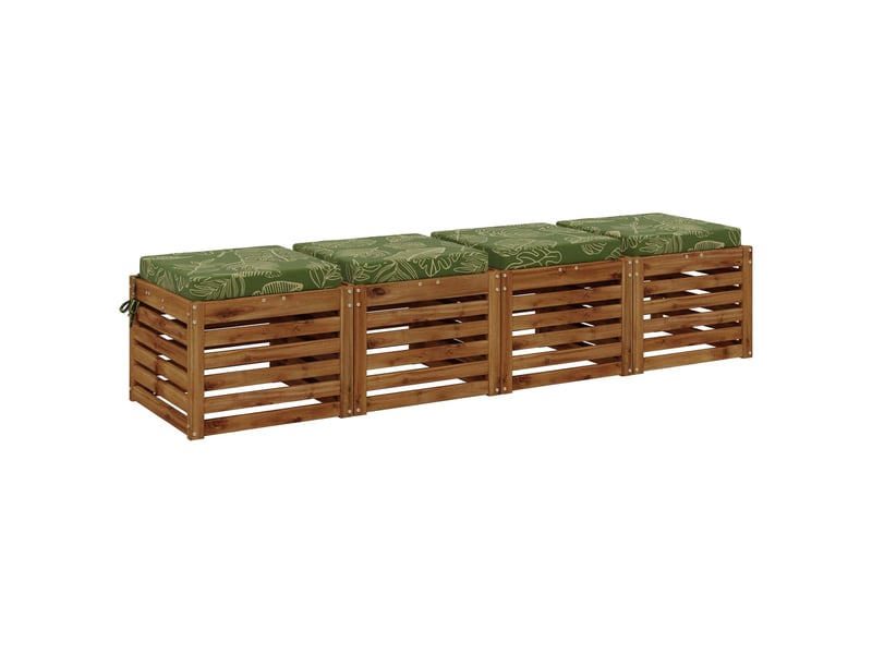  Lot de 4 coussins de siège, coussins d'assise soest 100 % polyester cf60160  - Conforama C