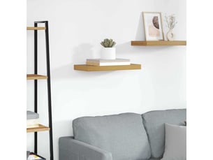 Étagère flottante, étagère suspendue montage mural beige 50 x 23,5 x 3,8 cm cf42433