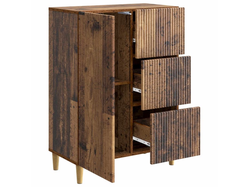  Buffet - bahut - meuble de rangement bois ancien 66 x 34,5 x 90 cm bois d'ingénierie  - Conforama E