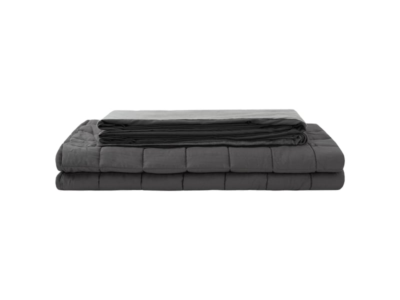  Couverture lestée adulte, couverture pondérée anthracite 150x200 cm 11 kg shl46919  - Conforama C