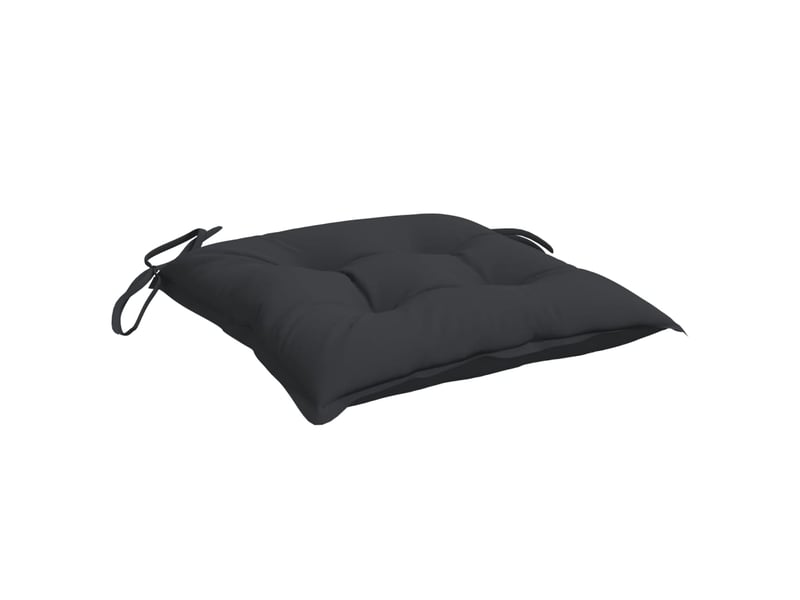  Lot de 6 coussins de palette, coussins de canapé noir 50x50x7 cm tissu oxford cf59748  - Conforama E