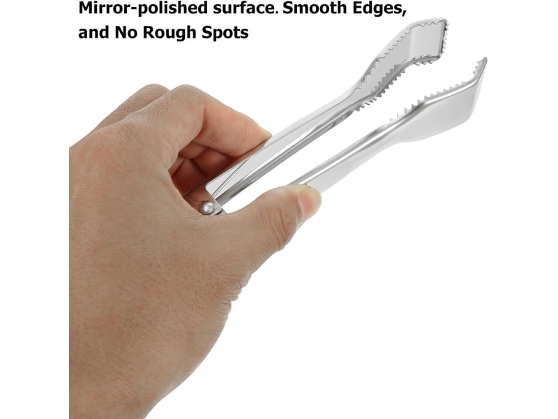  Pince à glace pour glaçons argenté en acier inoxydable 304 épais surface miroir et ressort antidérapant pince multifonction pour bars et restaurants NO Commercial reference - Conforama C