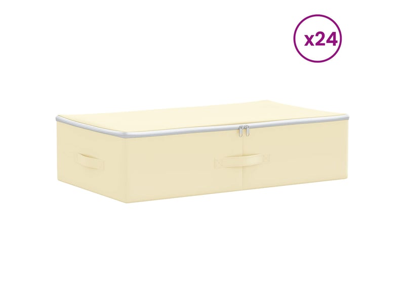  Boîte de rangement 24 pcs tissu intissé 70x40x18 cm 50,4 l shl73927  - Conforama C