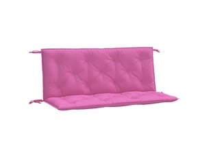 Lot de 2 coussins de banc de jardin, coussins d'assise rose 120x50x7 cm tissu cf58682