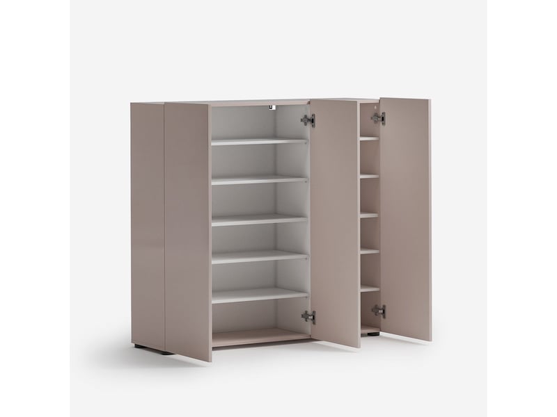  Meuble à chaussures d'entrée 3 portes avec 10 étagères mister  - Conforama C