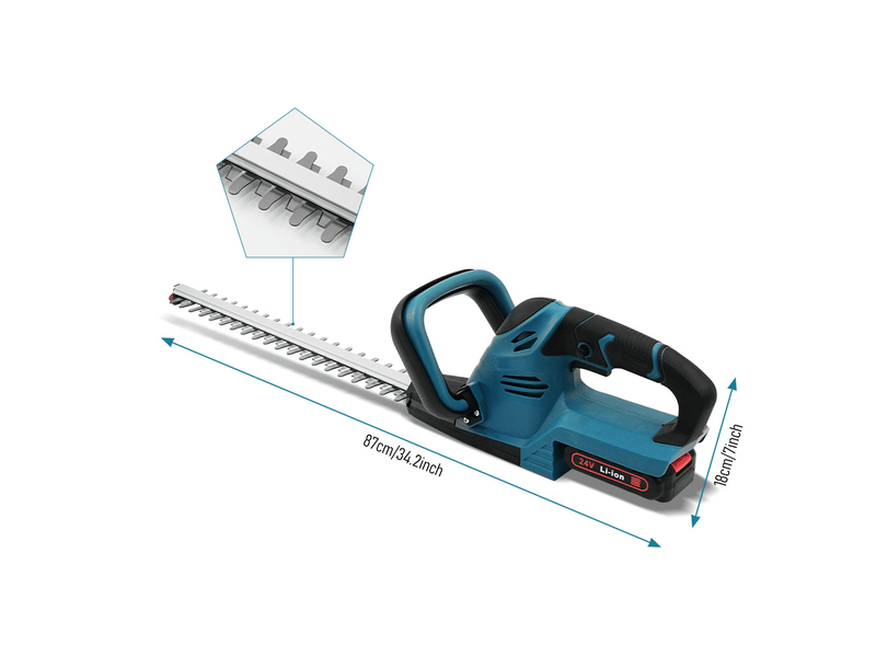 Taille-haie sans fil 24v lame de 51 cm 2000w double lame - Conforama W