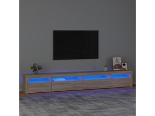 Meuble tv coloris marron 270 cm <strong></strong> <strong></strong>
